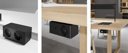 VersaQ White – Media Hub Multimedia de Birou și Stație de Încărcare Wireless Inteligentă | USB A+C